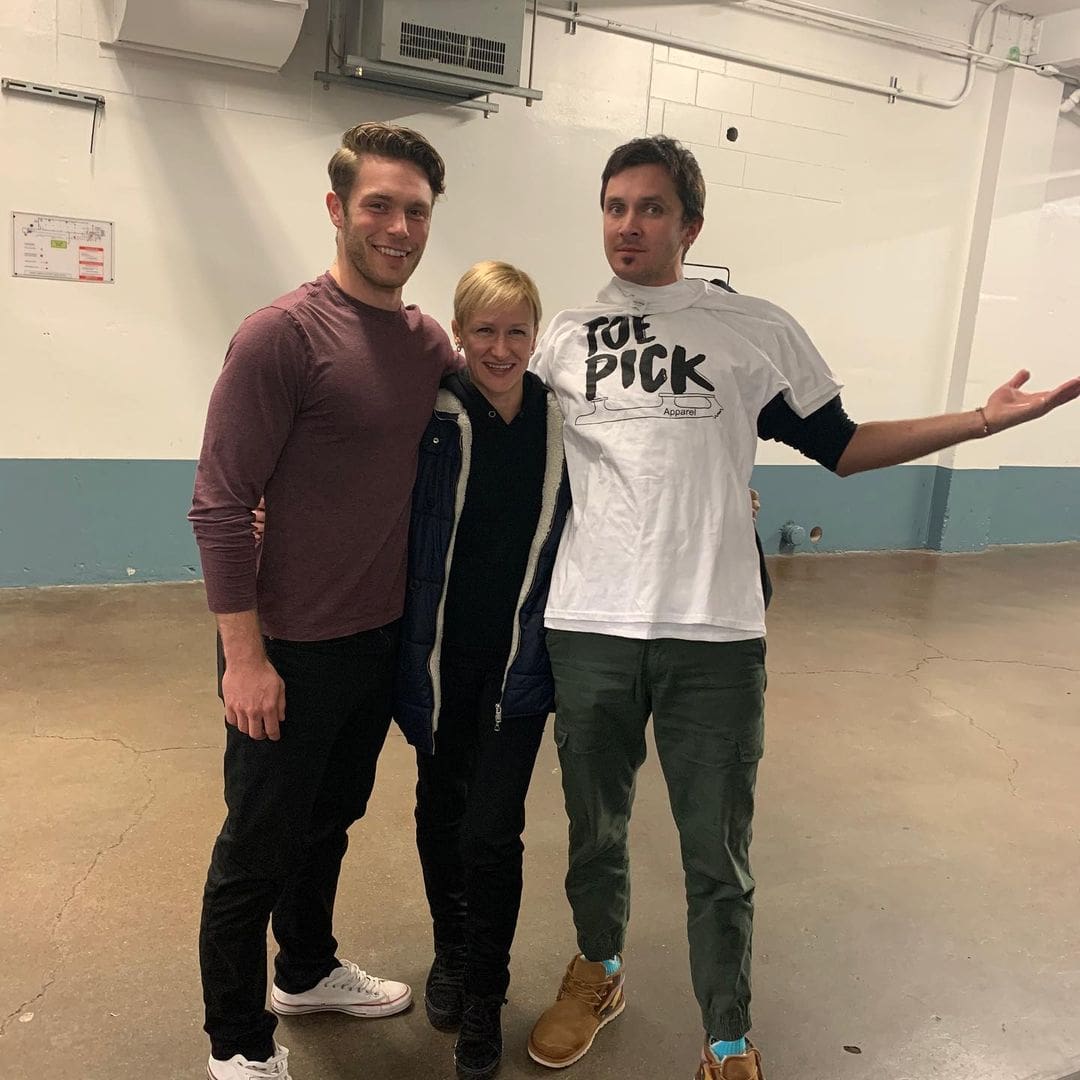 Michaud with Volosozhar and Trankov