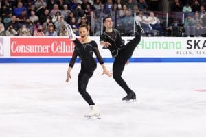 Annika Hocke and Robert Kunkel skate their short program at Skate America (Melanie Heaney/US Figure Skating)